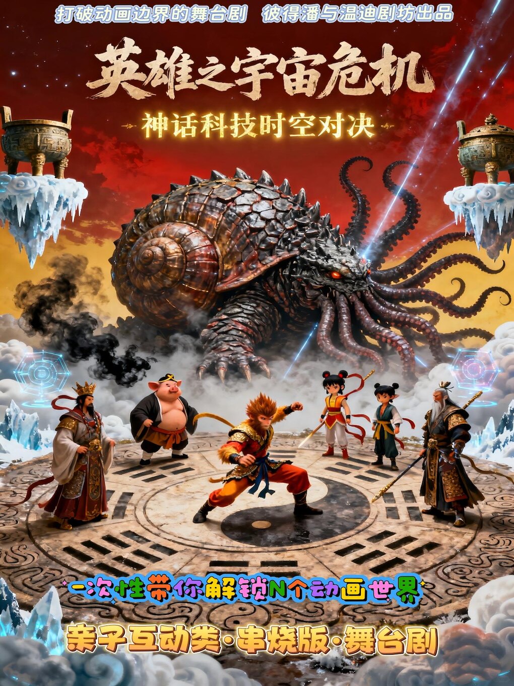 大连【买一赠一】亲子互动类·串烧版·舞台剧《英雄之宇宙危机》