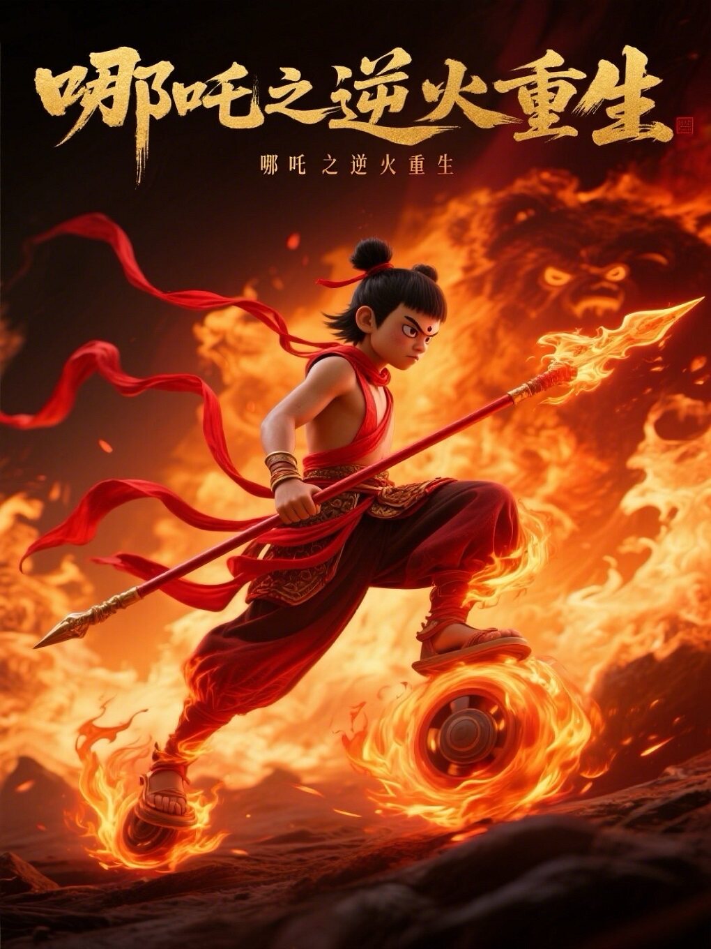 大型奇幻亲子裸眼 3D儿童剧《哪吒之逆火重生》（烟台凤凰胶东剧院）