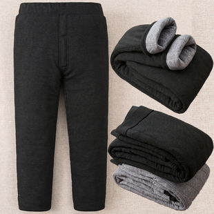 男冬季 护膝裤 老人高腰宽松大码 爷爷装 保暖裤 中老年人加厚加绒棉裤