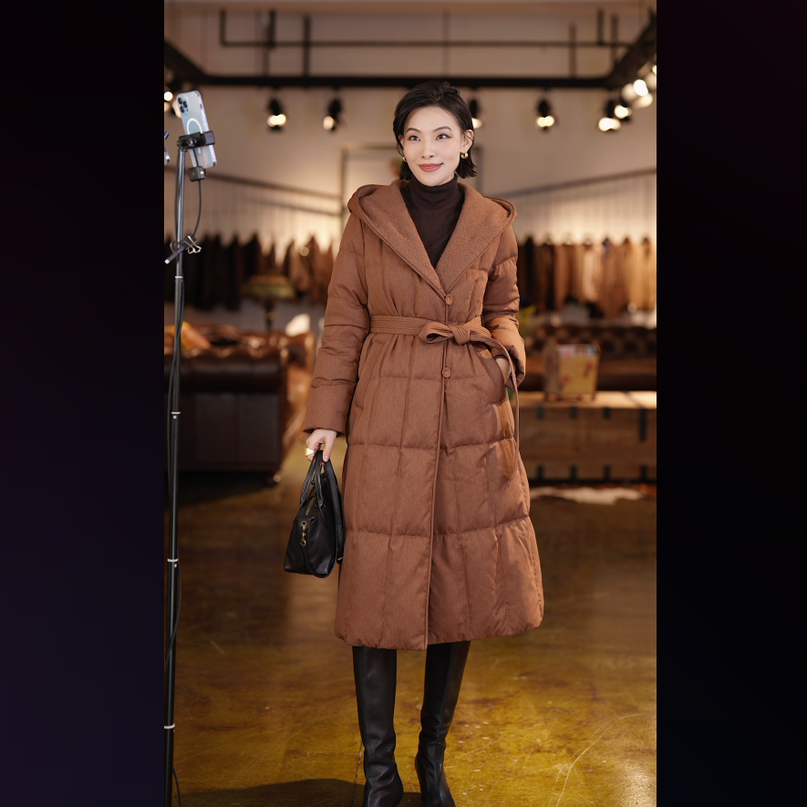 【希文优选】25秋冬新款连帽鹅绒服EGKIAY209