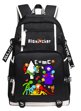 动漫学生书包双肩包AB柴火柴人Alan Becker二次元双肩背包学生