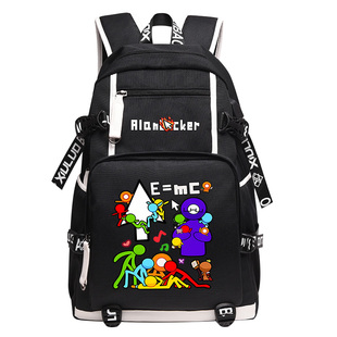 动漫学生书包双肩包AB柴火柴人Alan Becker二次元双肩背包学生