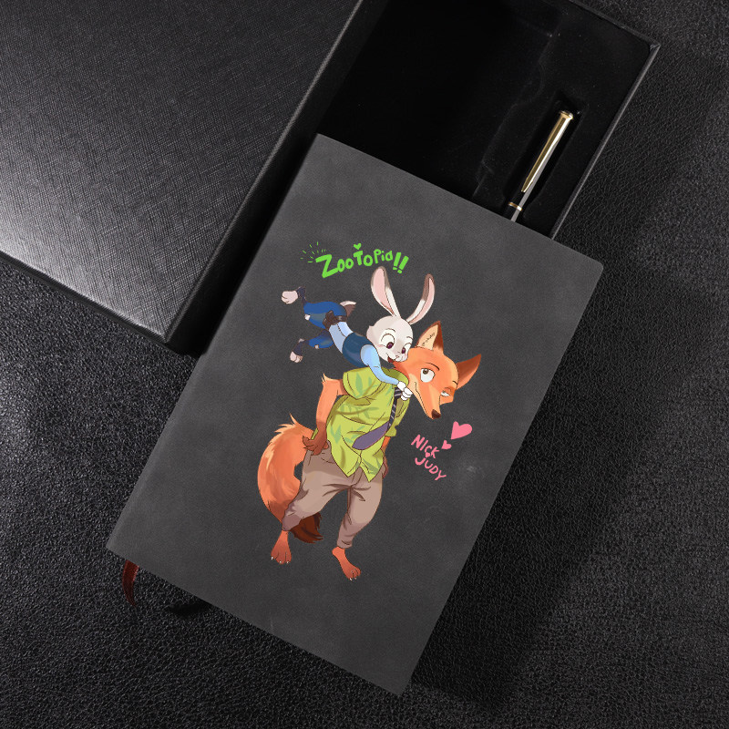 疯狂动物城周边动漫二次元笔记本子手账本记事簿朱迪尼克狐同人