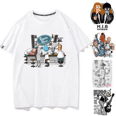 飞出个未来弗莱班德短袖T恤bender周边男女情侣装联名衣服