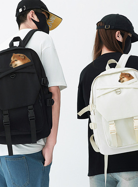 CHEEMS丧系秋田柴犬恶搞表情包废柴傻狗日系男女学生书包双肩背包