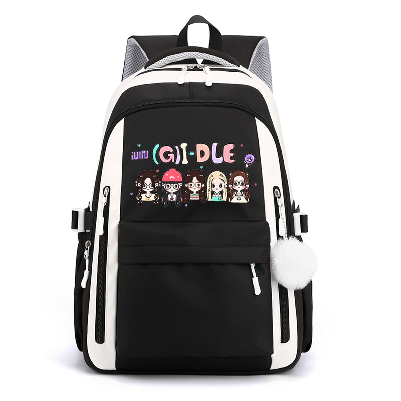 GIDLE专辑QUEEN CARD同款双肩背包粉丝应援周边双肩包小学生书包