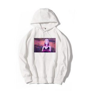 漫威marvel周边衣服新款 卫衣痛衣 蜘蛛侠纵横宇宙电源秋冬连帽美式