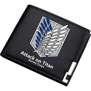 豆小萌进击的巨人动漫周边二次元自由之翼进击军团兵长利威尔钱包