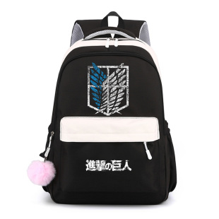 动漫小学生书包二次元 巨人周边调查兵团卡通双肩包休闲背包 进击