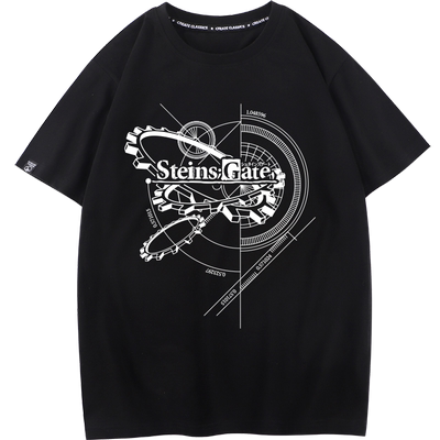 豆小萌命运石之门衣服动漫周边T恤男女短袖EL PSY CONGROO石头门