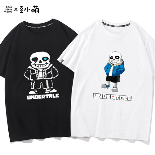 豆小萌 传说之下 Steam游戏周边T恤Undertale夏季短袖二次元衣服
