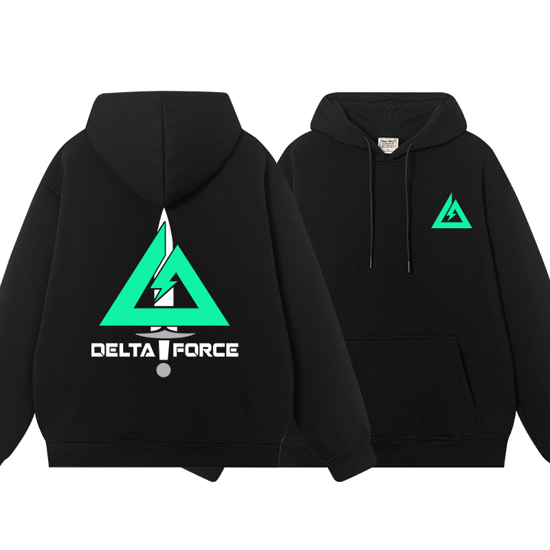 三角洲行动游戏周边战术标志连帽卫衣男秋冬加绒薄款长袖外套衣服