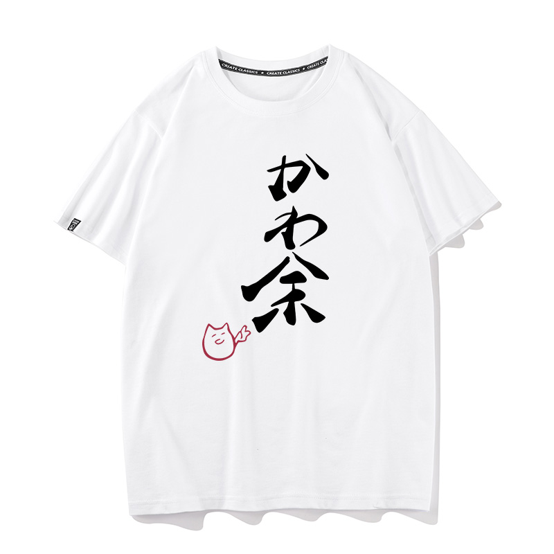 hololive虚拟主播百鬼绫目动漫二次元同款cos纯棉短袖t男女半袖夏