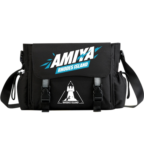 罗德岛阿米娅游戏周边潮酷男女学生斜挎单肩补课休闲背包