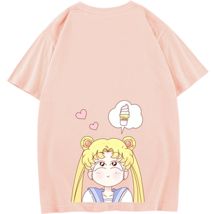 豆小萌美少女战士衣服t恤女月野兔动漫周边短袖cos二次元上衣