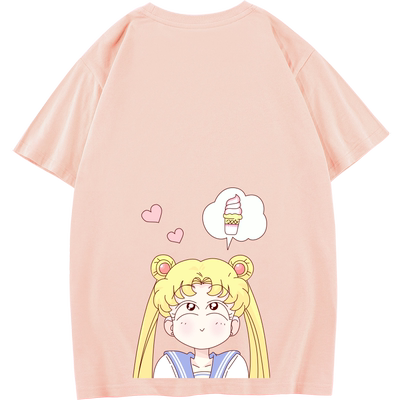 豆小萌美少女战士衣服t恤女月野兔动漫周边短袖cos二次元上衣