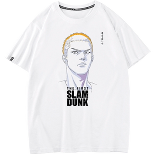 灌篮高手衣服电影联名T恤樱木花道流川枫情侣装夏季纯棉潮牌短袖