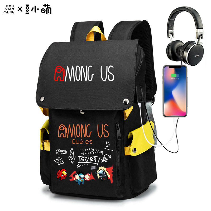 豆小萌在我们之间之中双肩背包steam游戏周边among us双肩包书包,模玩/动漫/周边/娃圈三坑/桌游,动漫背包/钱包/箱包,淘宝优惠券,粉丝福利购,淘宝优惠卷