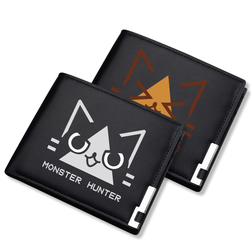 怪物猎人呆猫艾露猫搞怪太刀侠不登龙游戏周边钱包卡包零钱收纳