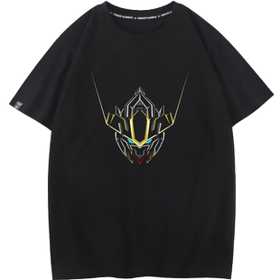 豆小萌联名高达t恤动漫周边机动战士漫画40周年二次元短袖cos半袖