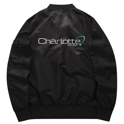 key社Charlotte友利奈绪联名周边冲锋衣男女二次元夹克外套上衣服