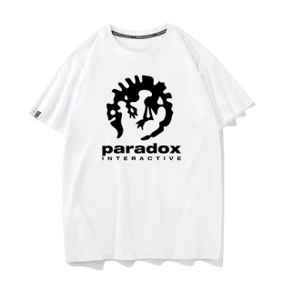 衣服夏季 Paradox T恤男士 P社游戏公司周边印花短袖 潮 Interactive