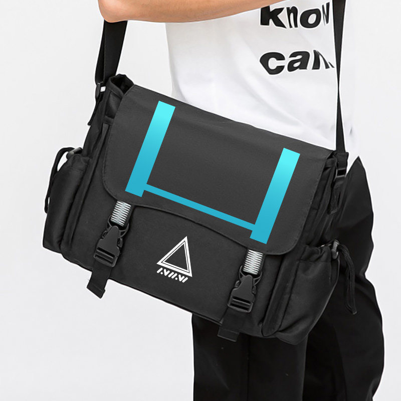 蔚蓝碧蓝档案周边砂狼白子同款单肩包初中小学生上课补习包斜挎包