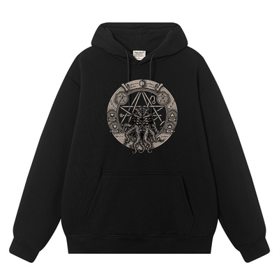 克苏鲁神话周边帽衫洛夫克拉夫特死灵之书同款休闲连帽卫衣男