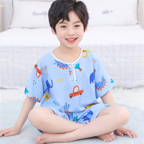 儿童睡衣短袖卡通韩版男孩家居服