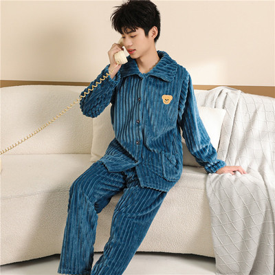 初中学生珊瑚绒亲子套装