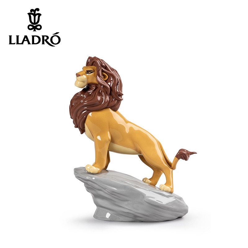 雅致lladro 西班牙国宝瓷偶艺术品陶瓷器摆件家居饰品 辛巴 n