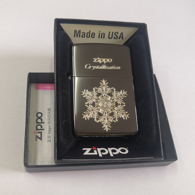 Zippo之宝打火机 芝宝美国原装正品雪花系列-一枝独秀ZBT-2-27a