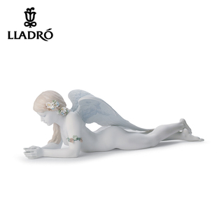 雅致lladro 珍爱天使F 西班牙进口瓷偶艺术品陶瓷器摆件家居饰品