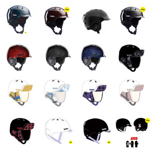 【迎新特卖】2526 Bern Watts/Macon单板双板Mips滑雪头盔碳纤维