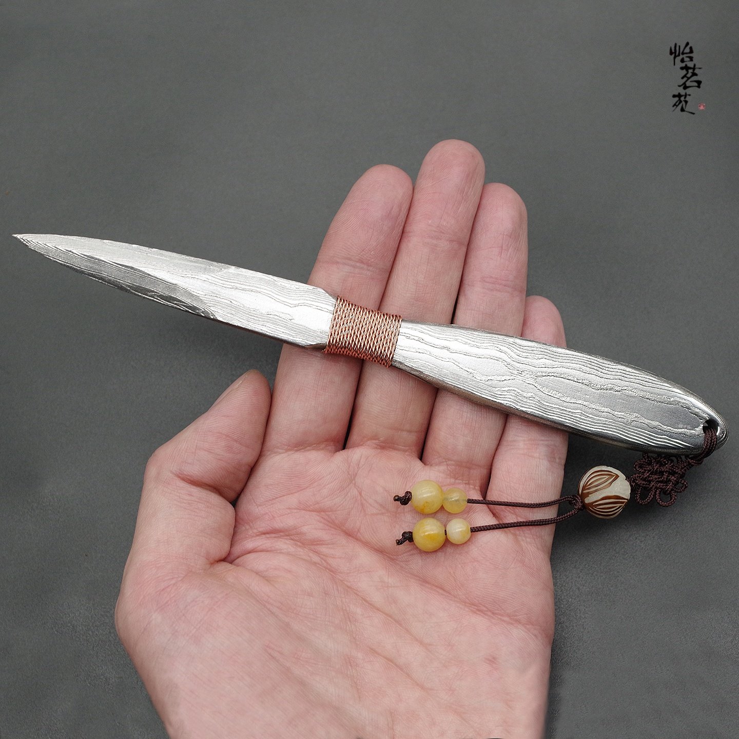  龙泉大马士革钢茶刀 高档紫铜手工锻打普洱茶刀 撬茶针茶道配件,餐饮具,茶道/零配,淘宝优惠券,粉丝福利购,淘宝优惠卷