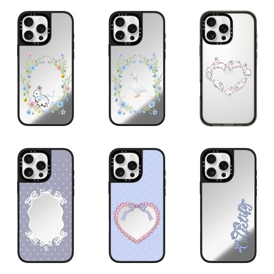 CASETI联名可爱蝴蝶结丝带兔子印花适用于iPhone17promax手机壳16pro防摔15MagSafe磁吸14华强北13保护套潮牌