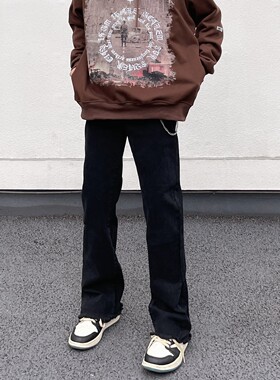 cleanfit磨边vibe风牛仔裤长裤