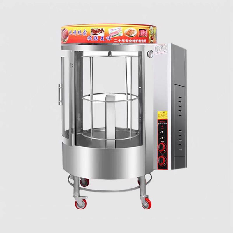 850型全自动旋转燃气烤鸭肉炉子