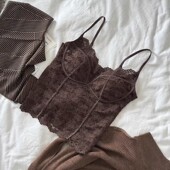 这件蕾丝…随手一搭都是氛围感 胸衣款 显身材自带胸垫贴合不空杯