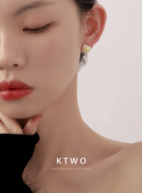 滴釉爱心耳坠耳钉女生小众设计时尚轻奢925纯银针新款耳环耳饰品