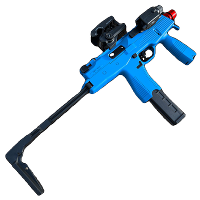 乐辉mp9二代金齿金管玩具电动连发预供金版冲锋枪儿童男孩cs对战