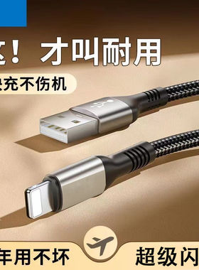 适用iPhone苹果iPad平板14快充数据线13充电线11手机12充电线加粗