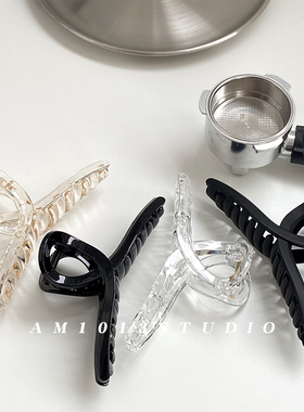 AM1013发量多大号鲨鱼夹高级感女后脑勺发夹日韩百搭抓夹磨砂发抓