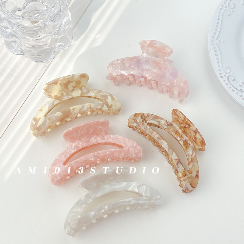 AM1013鲨鱼夹醋酸暖春风格