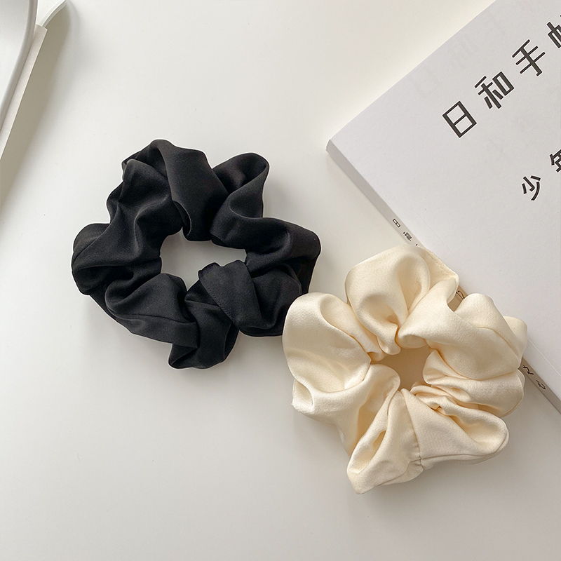 法式复古高级感百搭绸缎宫廷发圈