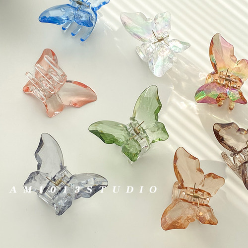 am1013仙气新款水晶抓夹高级感