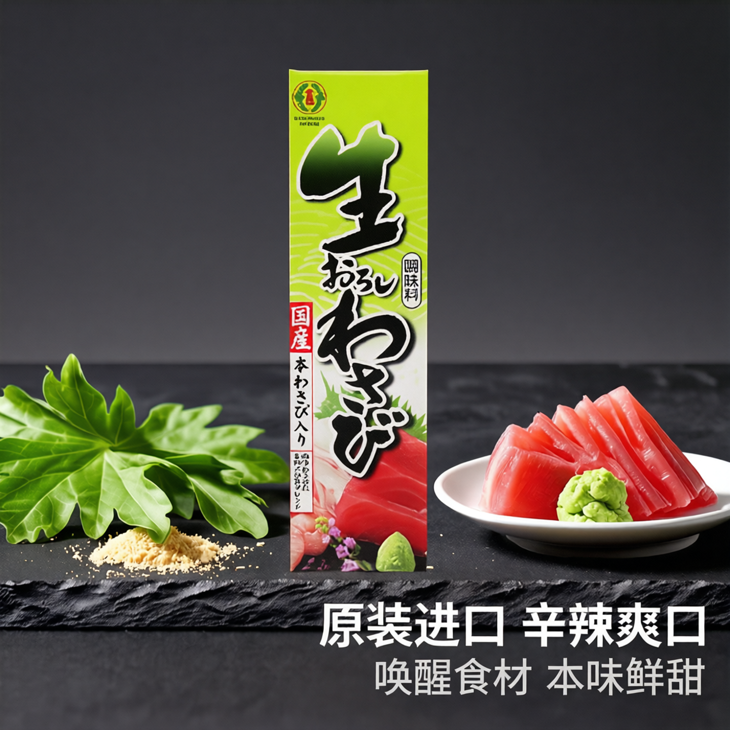 现货日式料理原装进口金印青芥末膏山葵酱海鲜火锅寿司烧烤蘸料