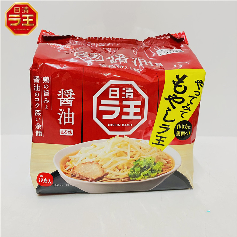 日清拉王酱油味非油炸美味泡面