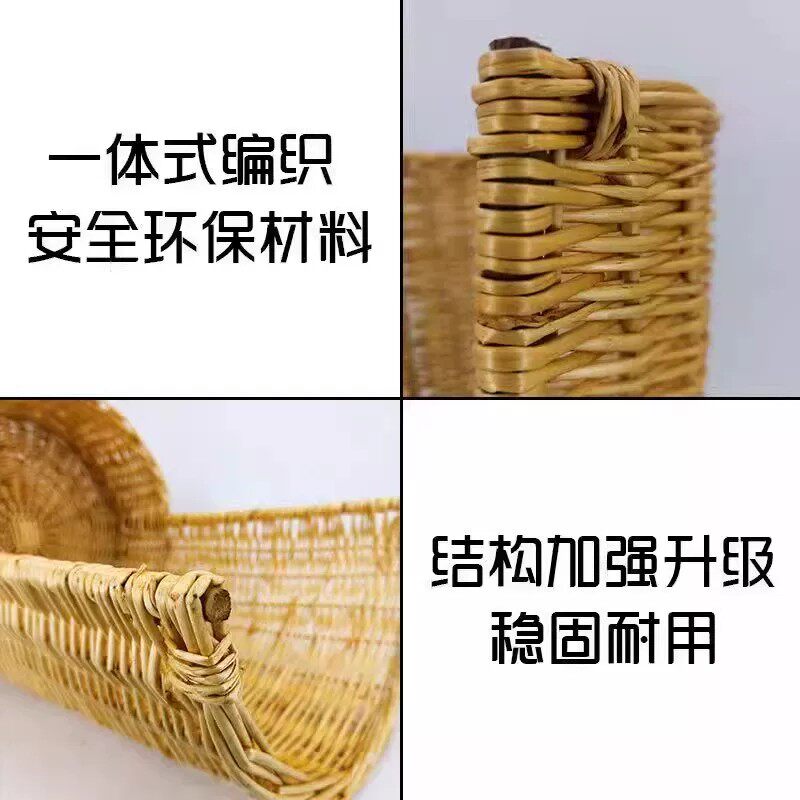 超市风幕柜底层生鲜水果陈列假底商超果蔬端架情景堆头编织篮柳编