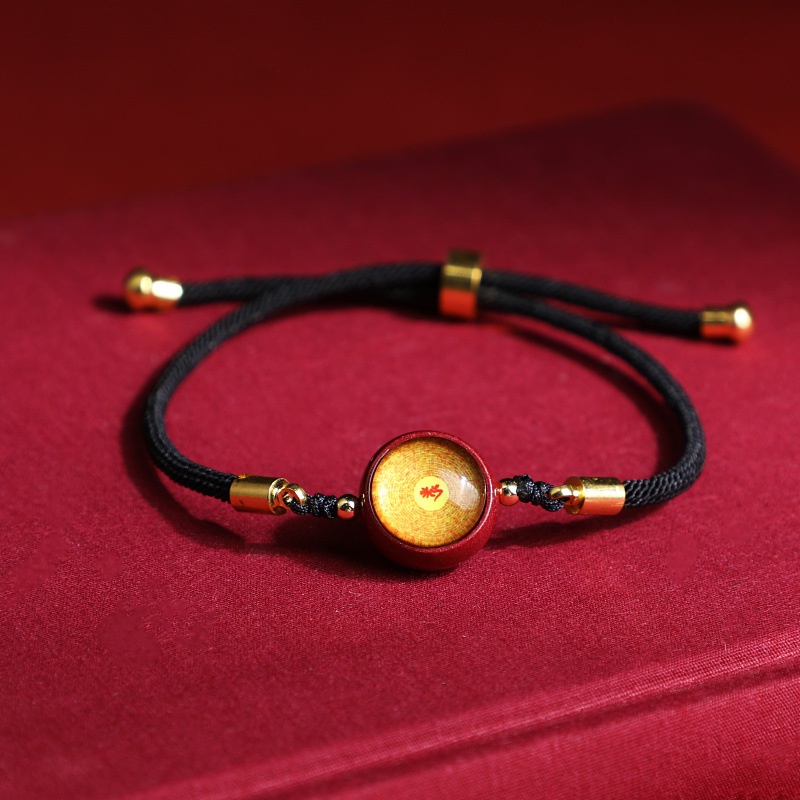 朱砂手链 紫金砂唐卡楞严咒手链手串